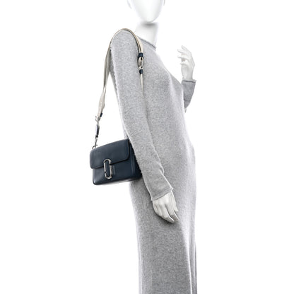 Marc Jacobs Calfskin The J Marc Shoulder Bag Blue Sea 2 of 13