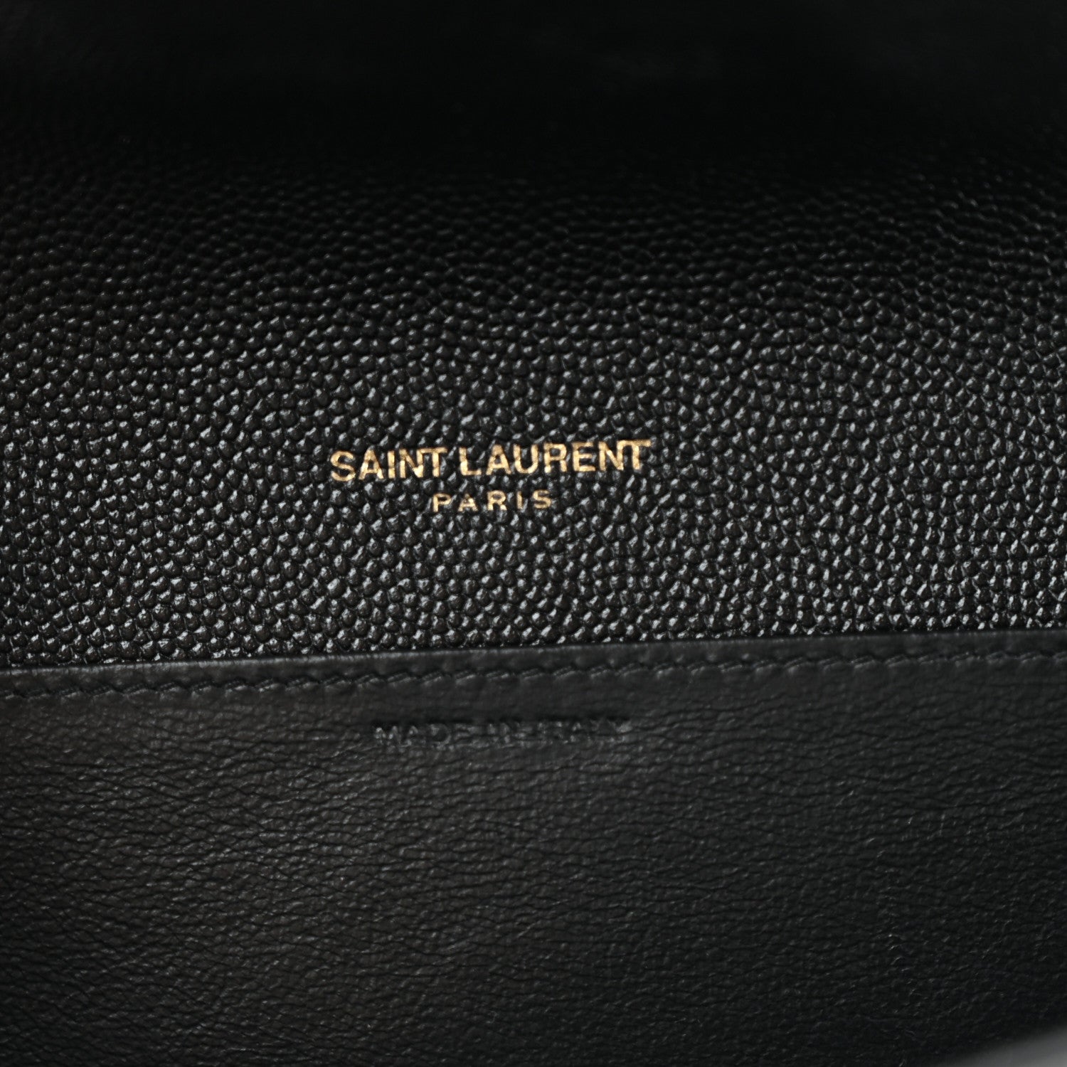 Saint Laurent Grain de Poudre Uptown Chain Wallet Black 6 of 10