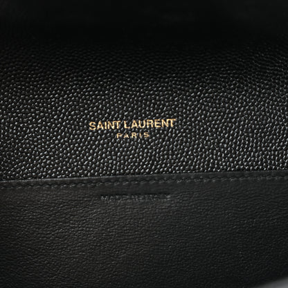 Saint Laurent Grain de Poudre Uptown Chain Wallet Black 6 of 10