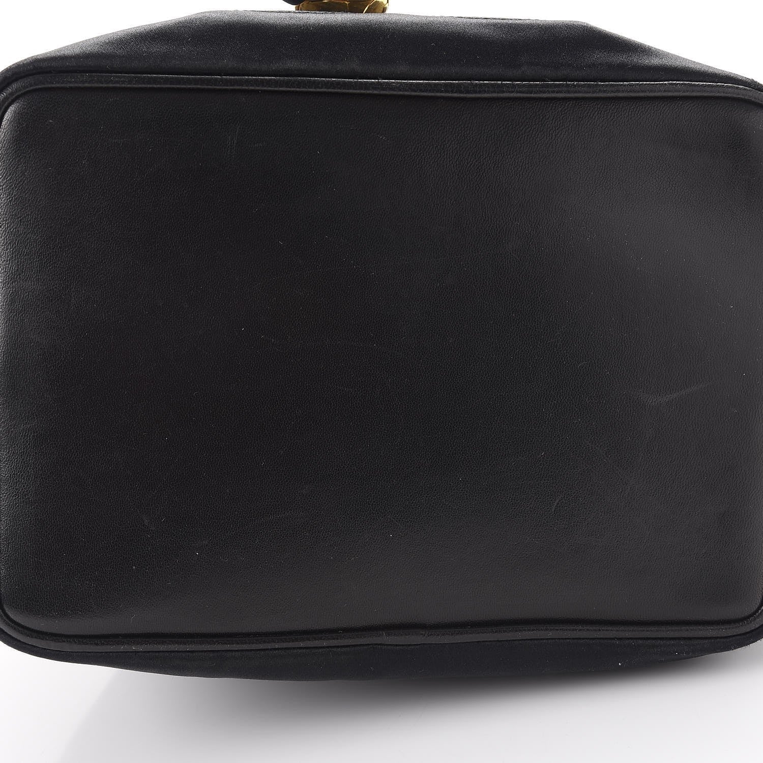 Chanel Satin CC Drawstring Bucket Bag Black 14 of 14