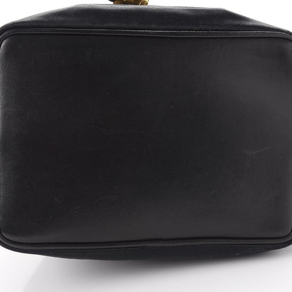 Chanel Satin CC Drawstring Bucket Bag Black 14 of 14