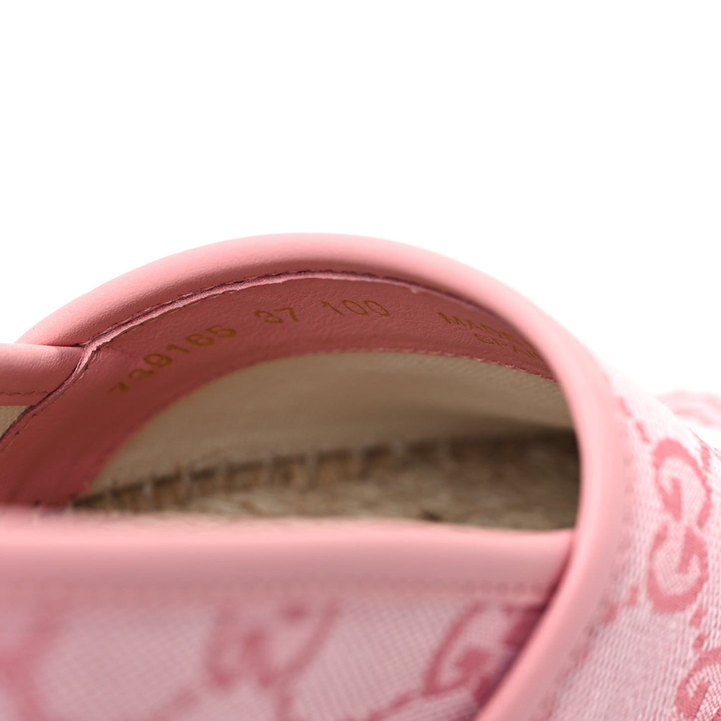 Canvas Monogram Espadrilles 37 Soft Pink