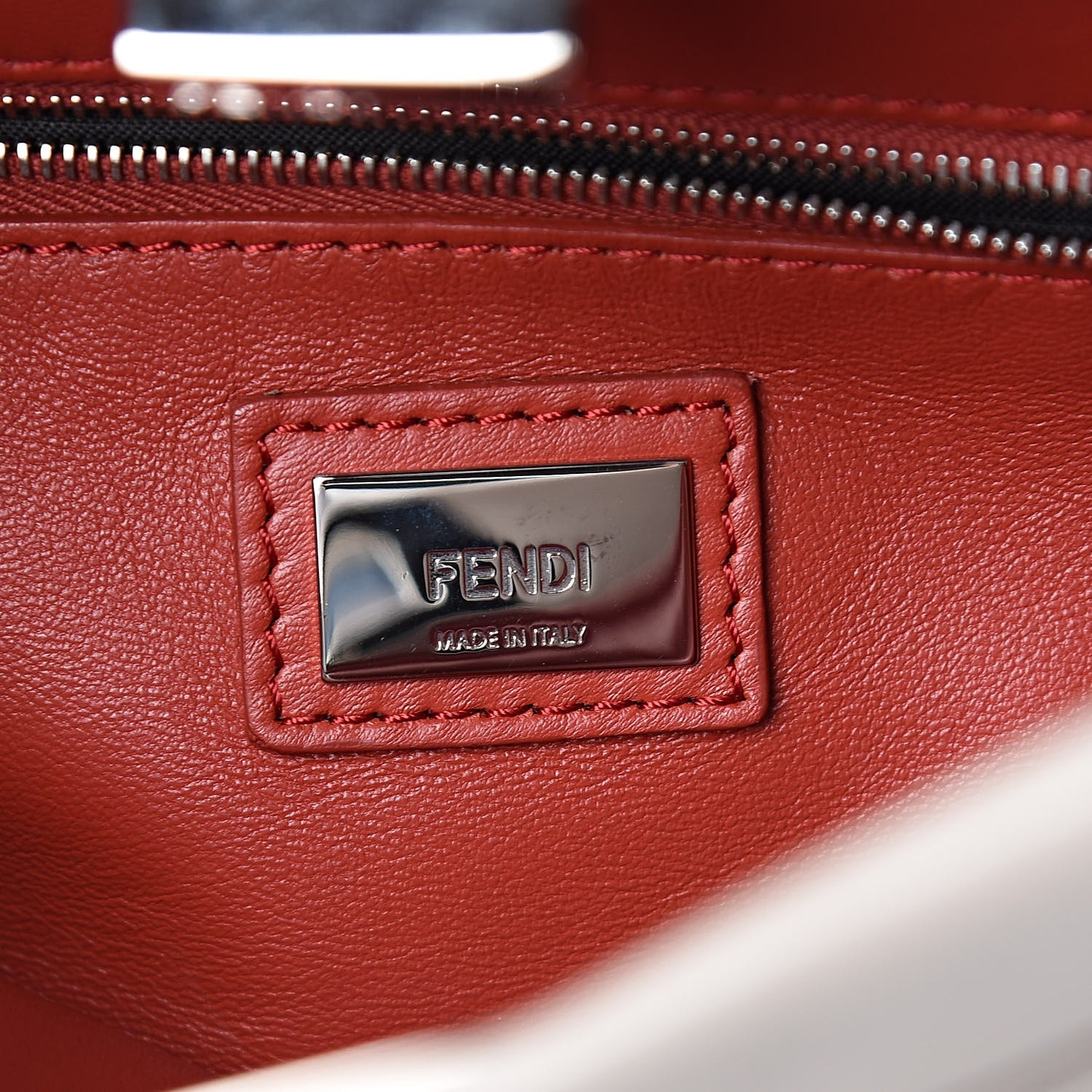 Nappa Colorblock Mini Peekaboo Iconic Satchel Grigio Polvere Carbone Bloody Mary