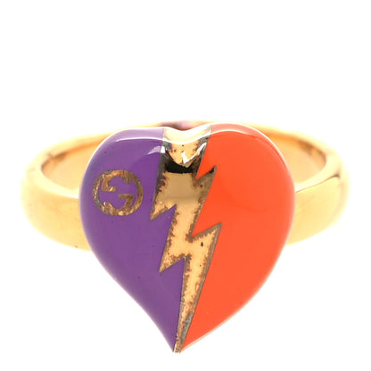 Gucci Interlocking G Heart Charm Ring M 1 of 4