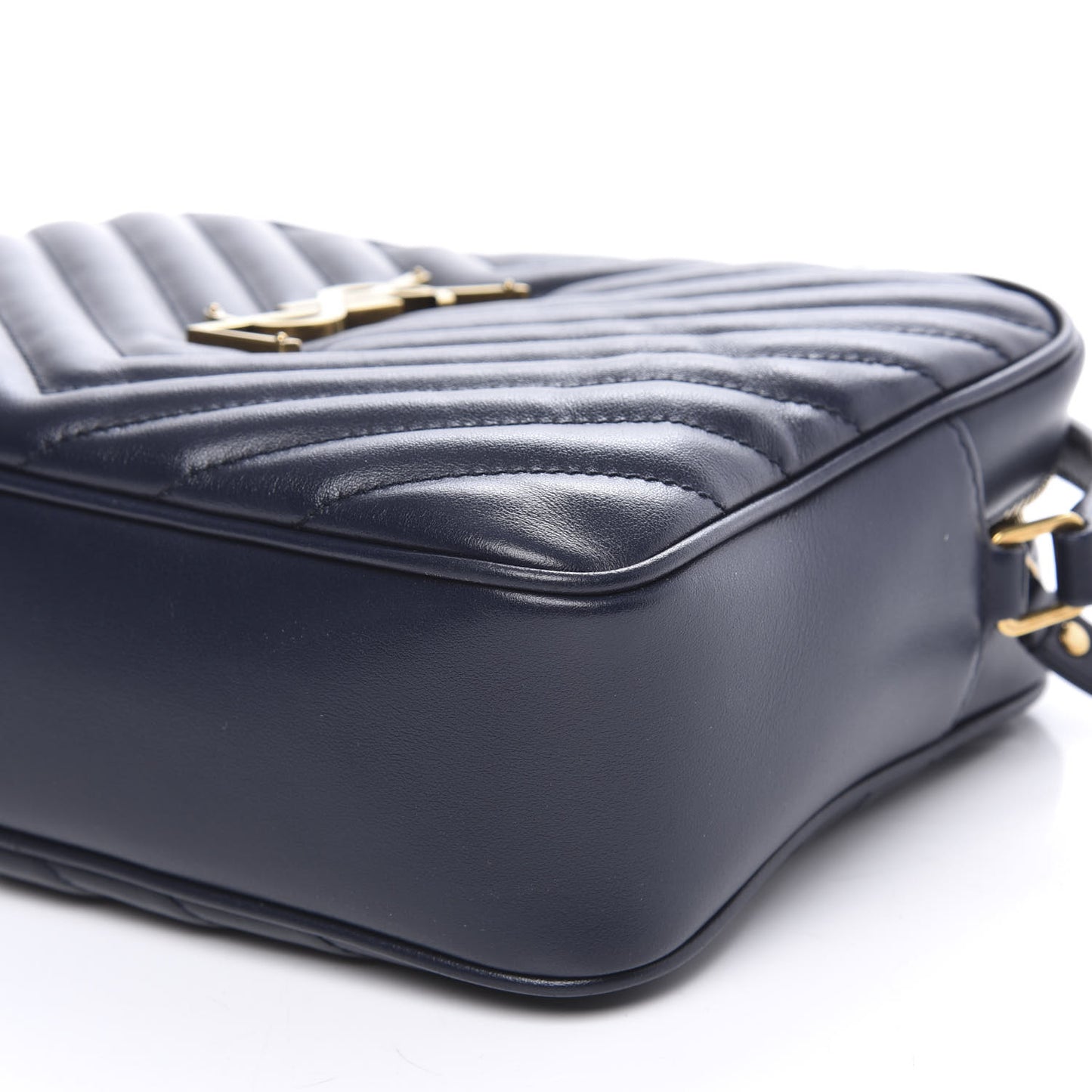 Calfskin Matelasse Monogram Lou Camera Bag Navy