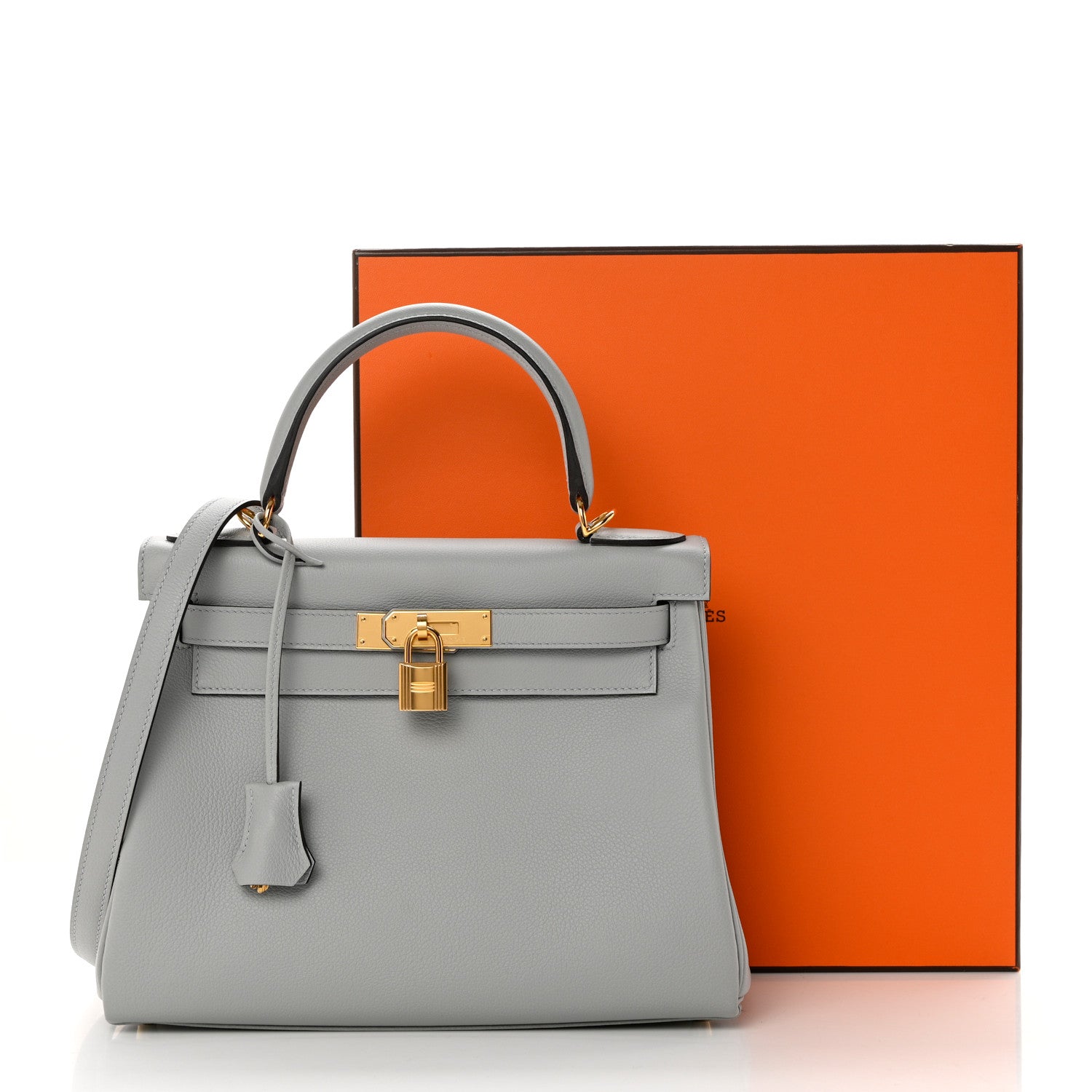 Hermes Evercolor Kelly Retourne 28 Bleu Glacier 10 of 10