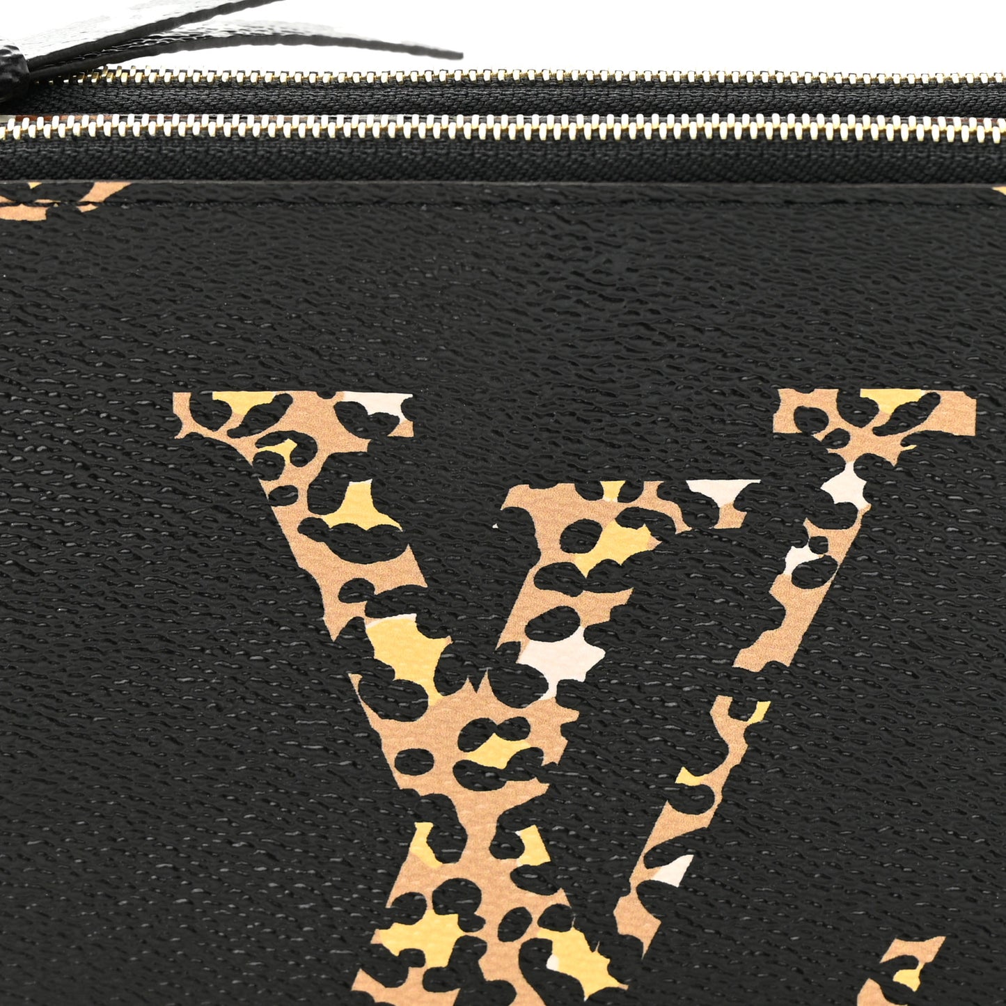 Monogram Giant Jungle Pochette Double Zip Black