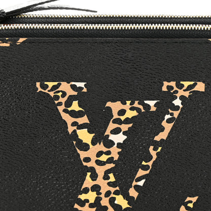 Louis Vuitton Monogram Giant Jungle Pochette Double Zip Black 12 of 13
