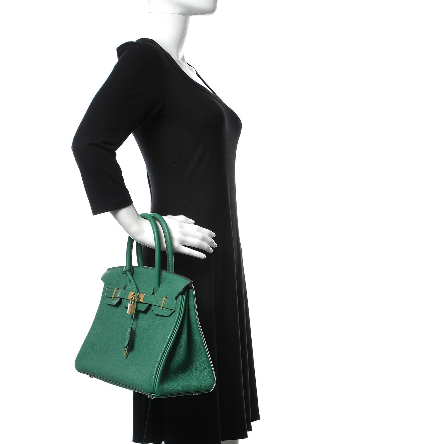 Taurillon Clemence Birkin 30 Vert Vertigo