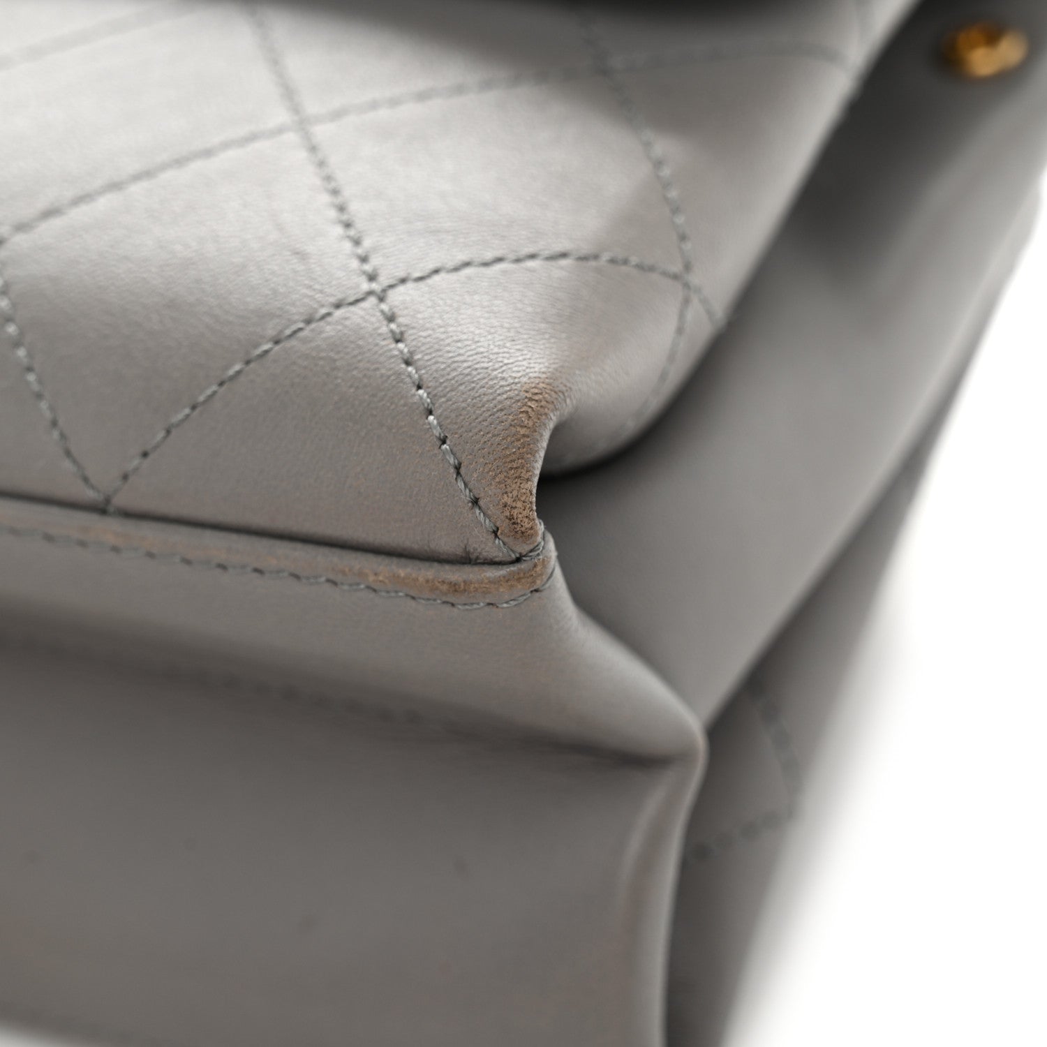 Chanel Lambskin Quilted Small Coco Lux Flap Grey 11 of 12