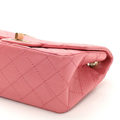 Chanel Aged Calfskin Quilted 2.55 Reissue Mini Flap Pink 9 of 9