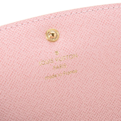Louis Vuitton Damier Azur Emilie Wallet Rose Ballerine 6 of 7