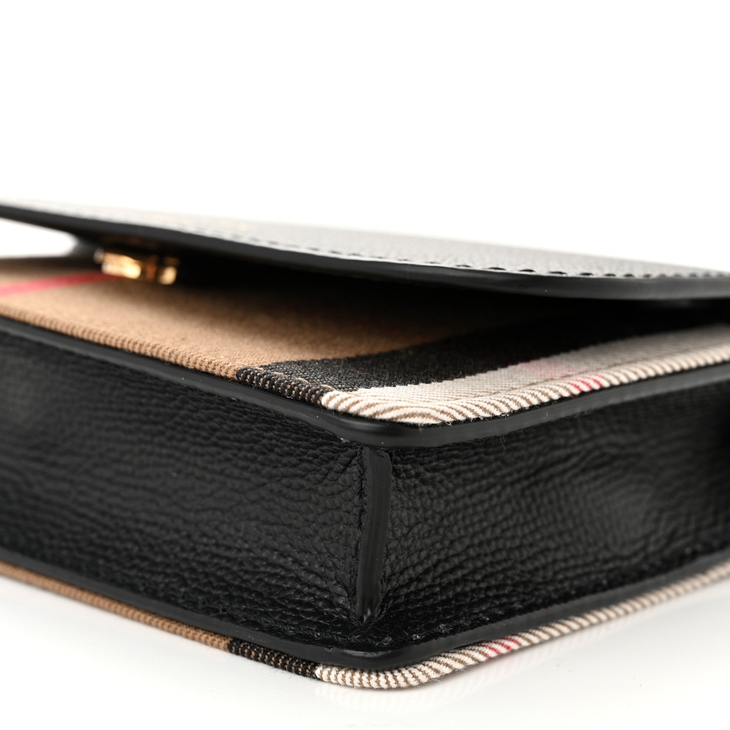 Burberry Calfskin Vintage Check Small Loxley Crossbody Black 9 of 9