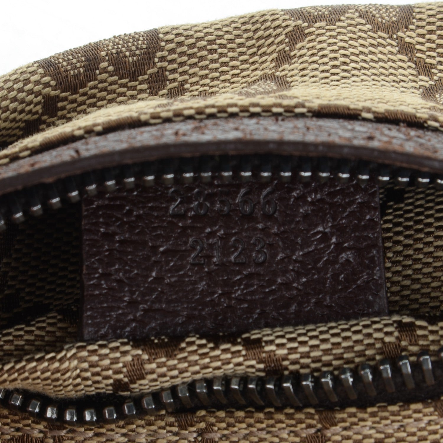 Gucci GG Monogram Double Pocket Belt Bag Dark Brown 7 of 8
