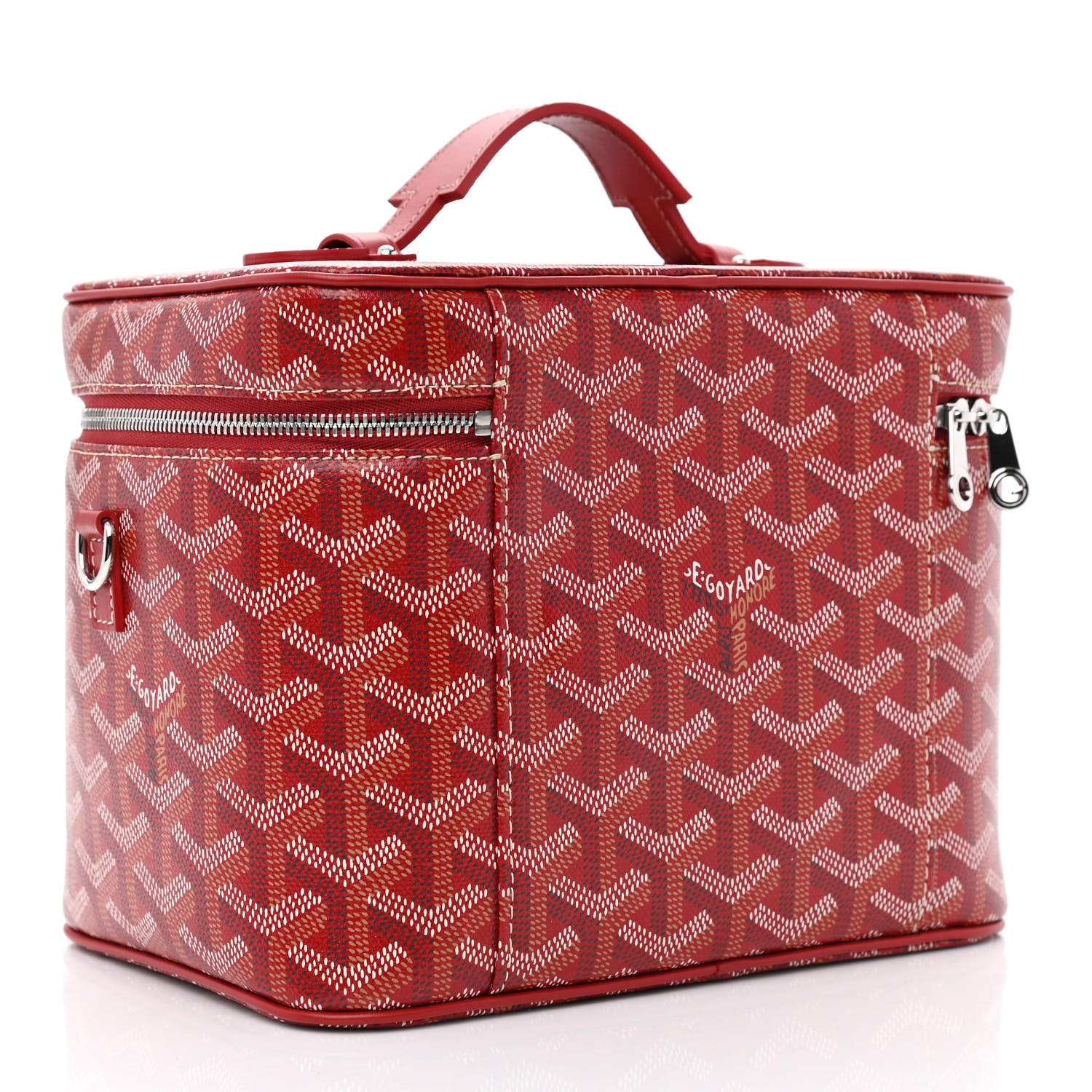 Goyard Goyardine Muse Vanity Case Red 1223442 – FASHIONPHILE