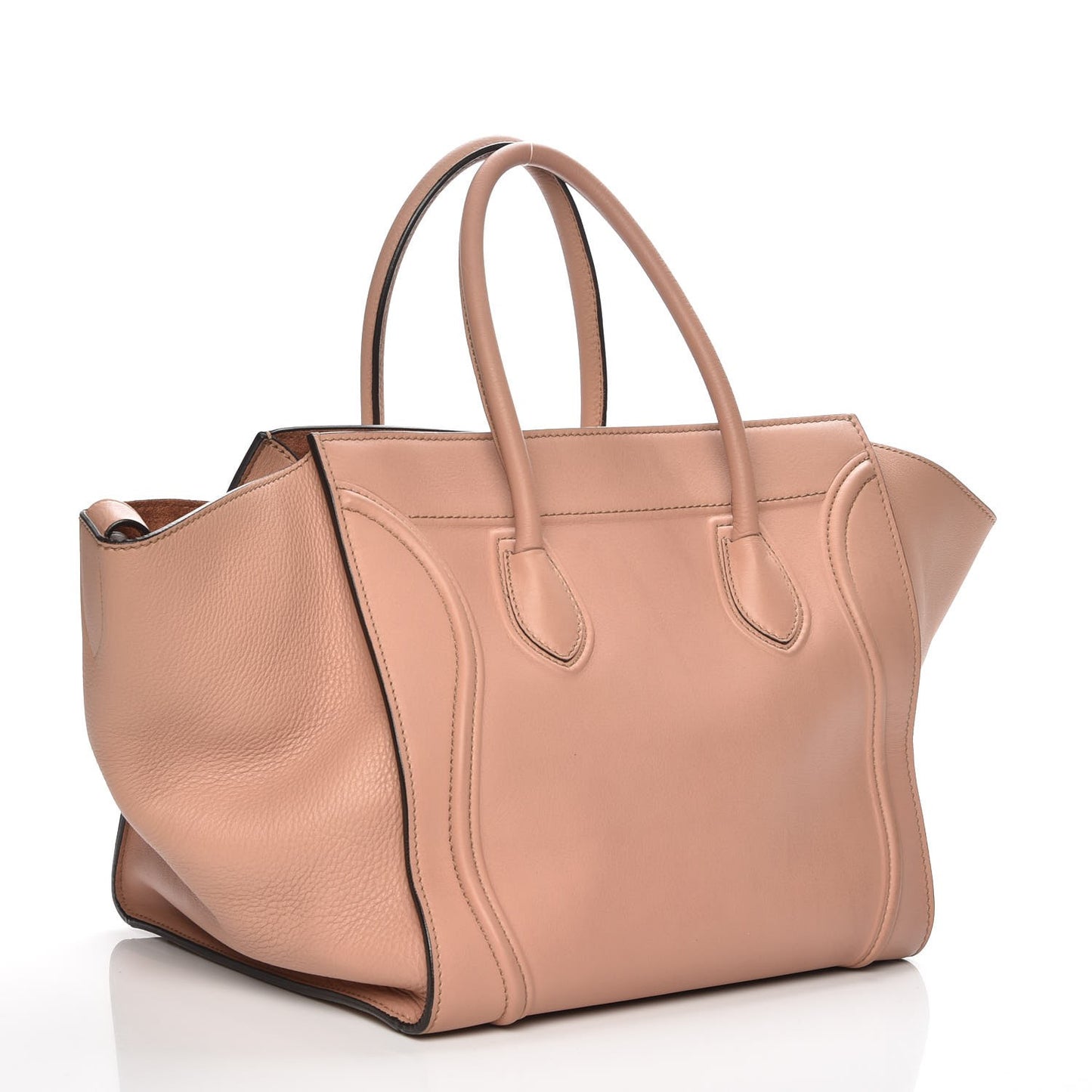 Supple Calfskin Medium Phantom Luggage Flesh