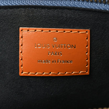 Louis Vuitton Denim Calfskin Reverse Monogram Malletage Alma BB Blue 6 of 6