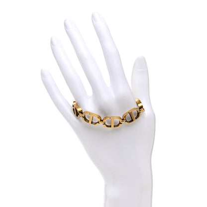 Christian Dior Metal CD Chain Bracelet Gold 2 of 5