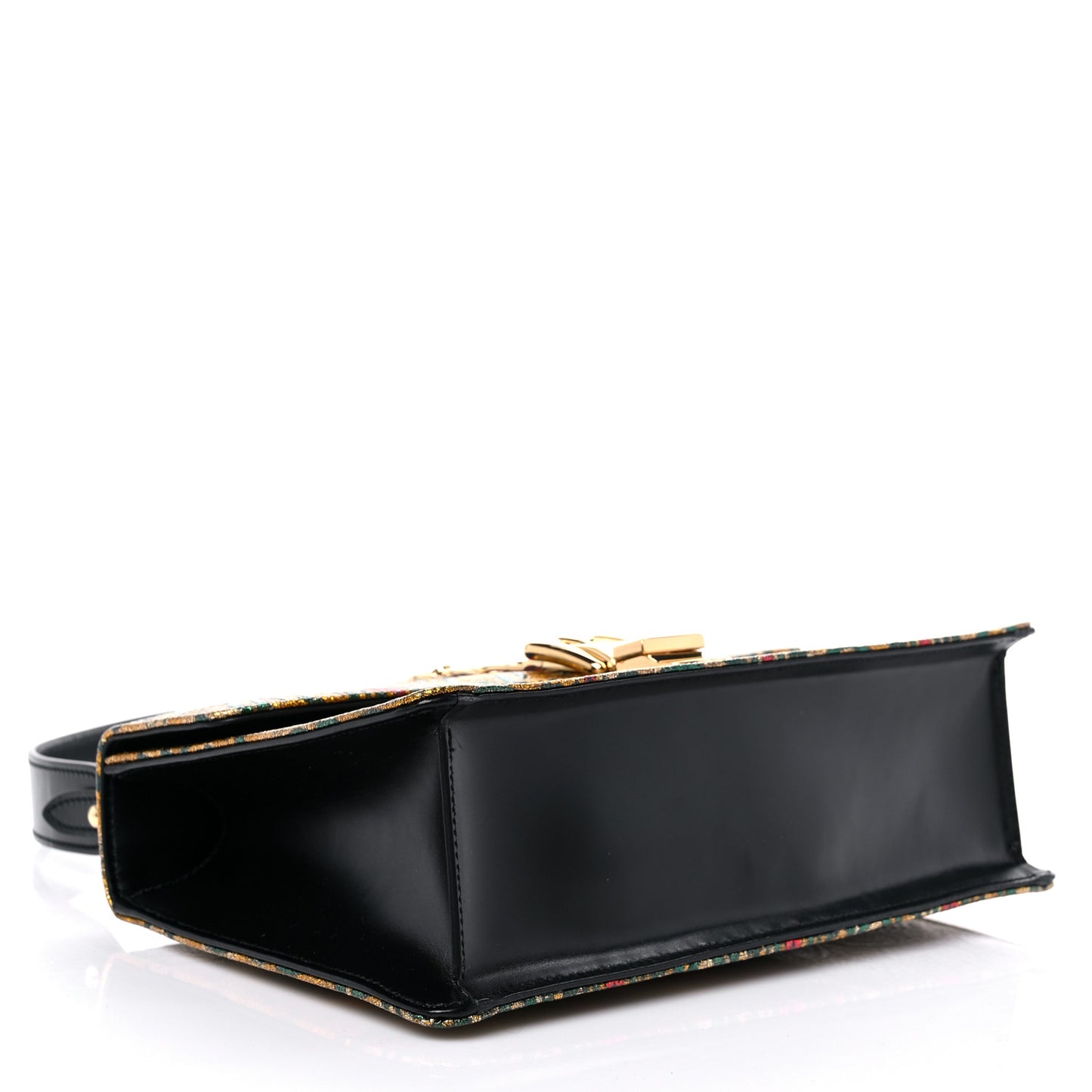 Calfskin Embroidered Sylvie Belt Bag Brown