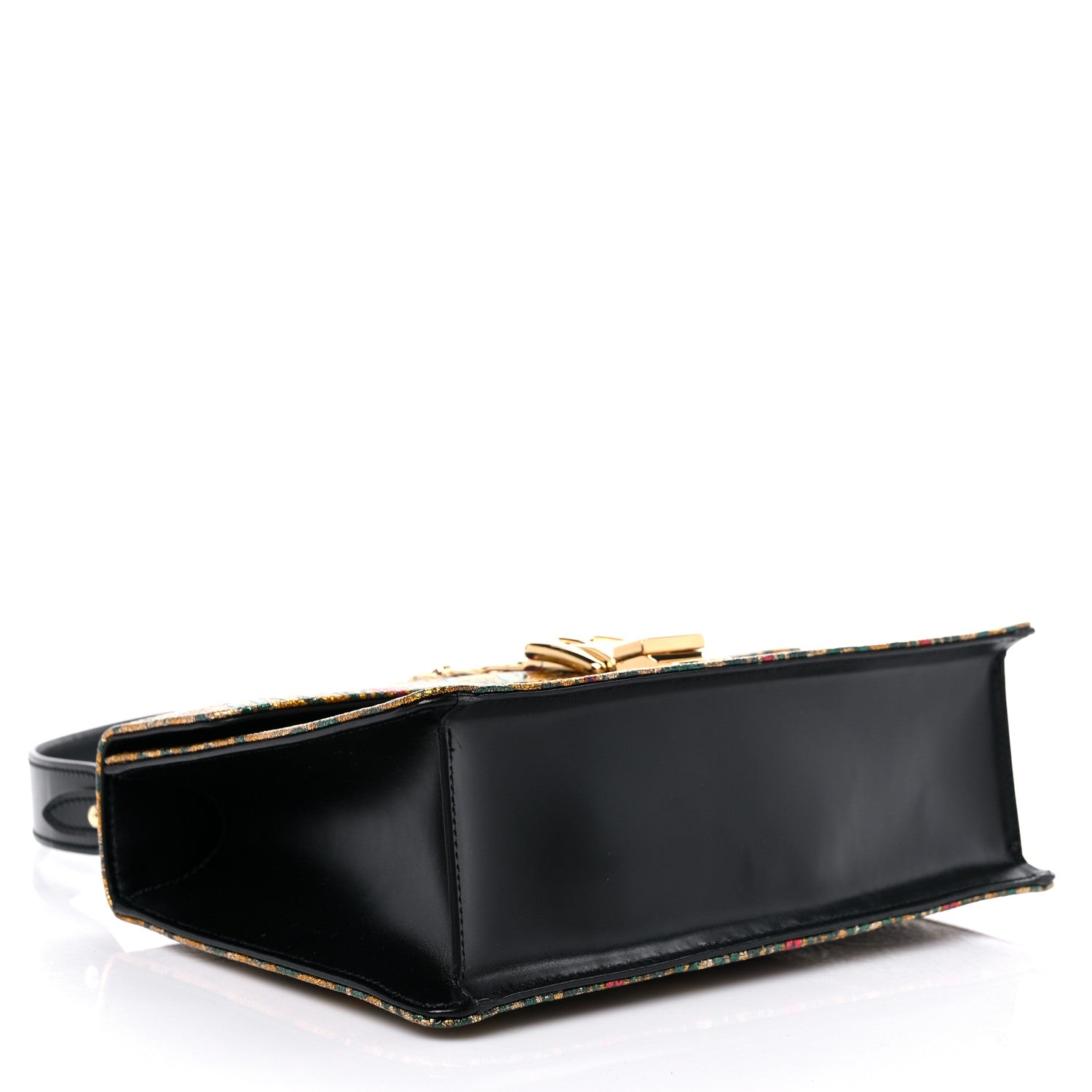 Gucci Calfskin Embroidered Sylvie Belt Bag Brown 4 of 12