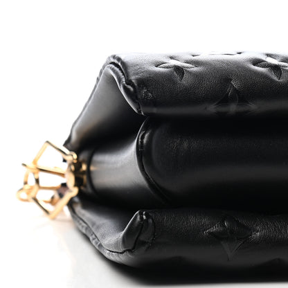 Louis Vuitton Lambskin Embossed Monogram Coussin PM Black 7 of 8