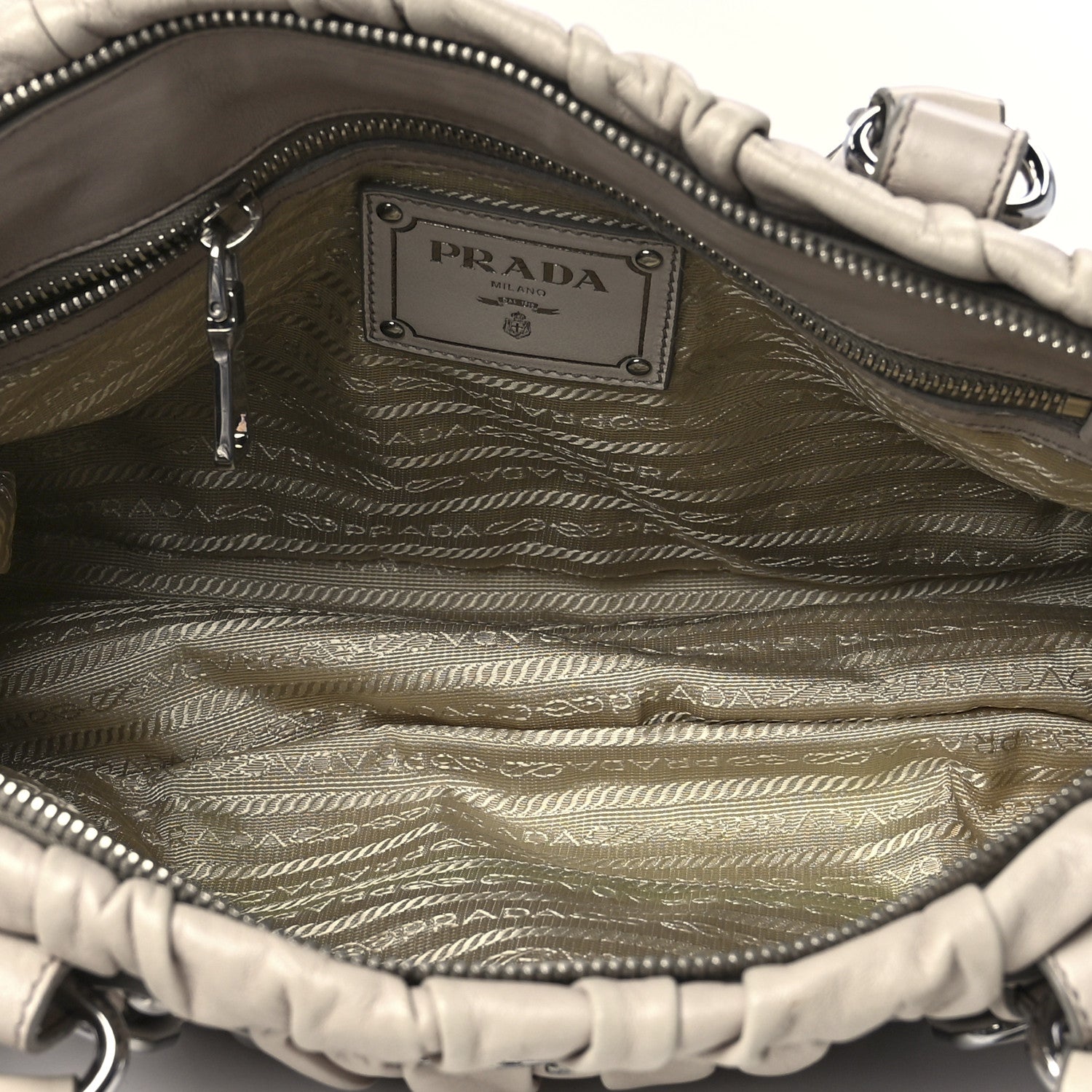 Prada Nappa Gaufre Shopping Satchel Pomice 4 of 12