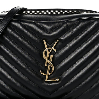 Saint Laurent Calfskin Matelasse Monogram Lou Camera Bag Black 8 of 10