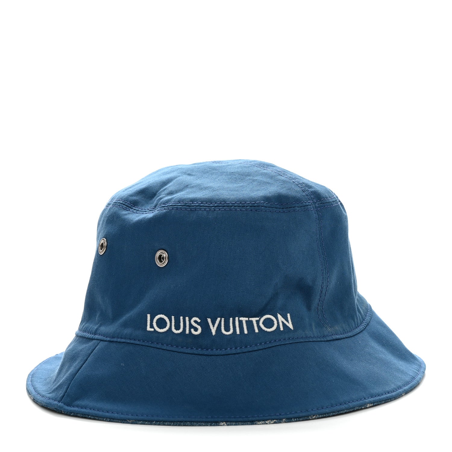 Louis Vuitton Monogram Denim Transformable Bob Bucket Hat Blue 3 of 16