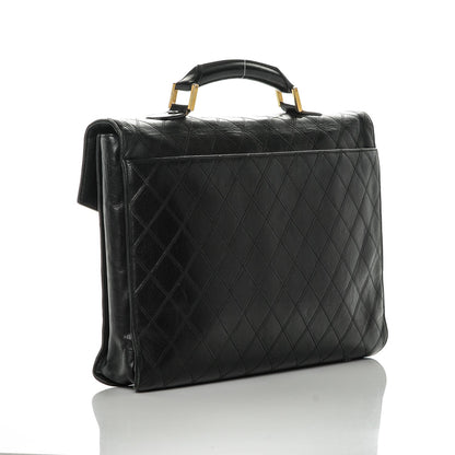 Chanel Lambskin Briefcase Bag Black 3 of 11