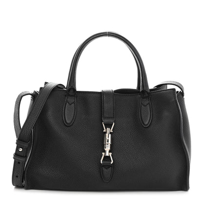 Gucci Soft Calfskin Small Jackie Top Handle Bag Black 1 of 12