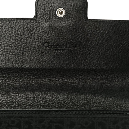 Christian Dior Monogram Flap Wallet Black 11 of 17