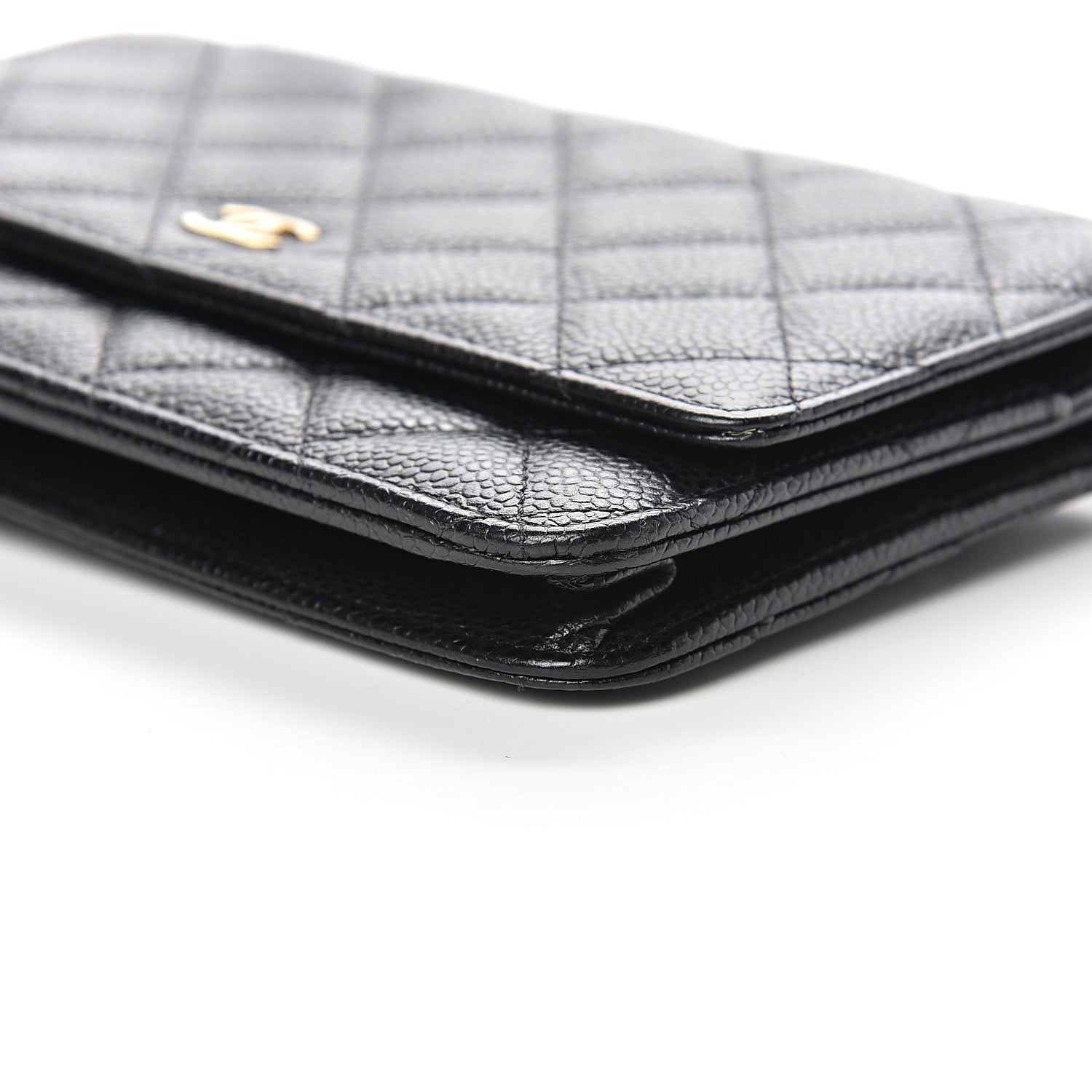 Chanel Caviar Quilted Wallet On Chain WOC Black 10 of 13