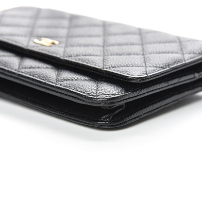 Chanel Caviar Quilted Wallet On Chain WOC Black 10 of 13