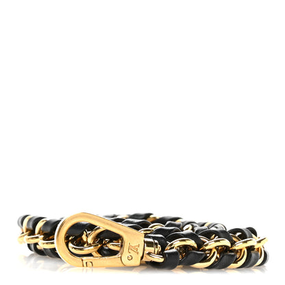 Louis Vuitton Calfskin Multi Pochette Chain Shoulder Strap Black Gold 1 of 4