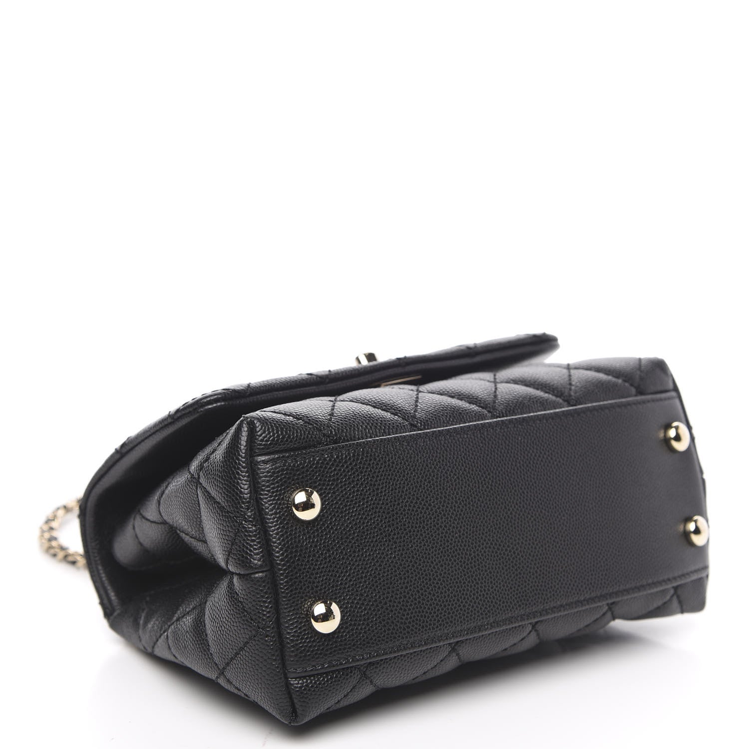 Chanel Caviar Quilted Extra Mini Coco Handle Flap Black 4 of 11