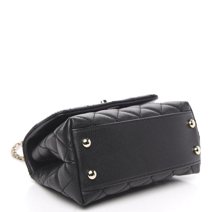 Chanel Caviar Quilted Extra Mini Coco Handle Flap Black 4 of 11