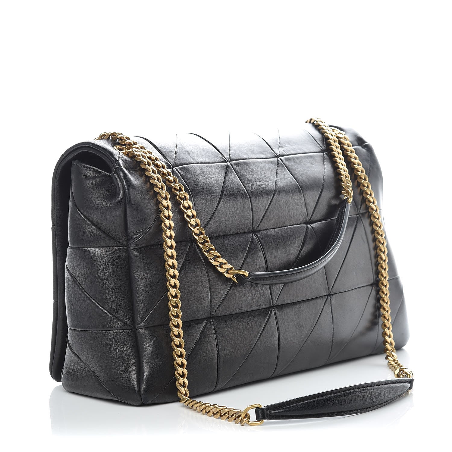 Saint Laurent Lambskin Patchwork Monogram Large Jamie Black 3 of 9