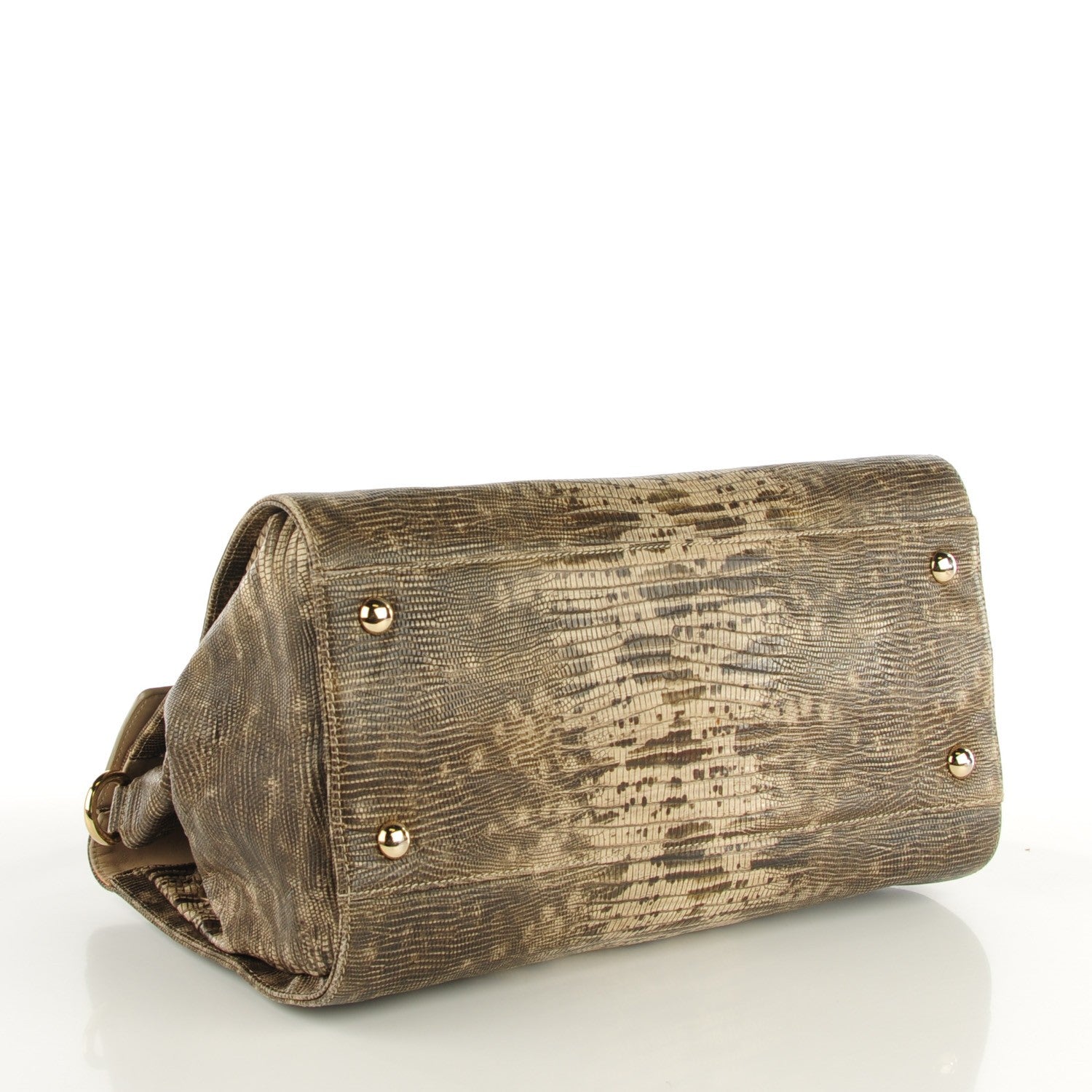 Jimmy Choo Lizard Embossed Large Rosalie Satchel 4 of 8