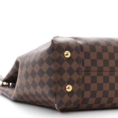 Louis Vuitton Damier Ebene Caissa Hobo Rose Ballerine 9 of 11
