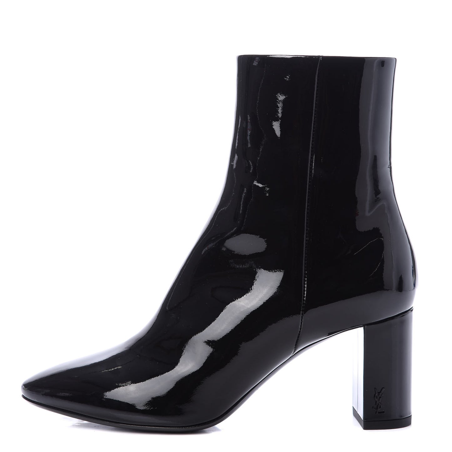 Patent Loulou Ankle Zip Boot 37.5 Black