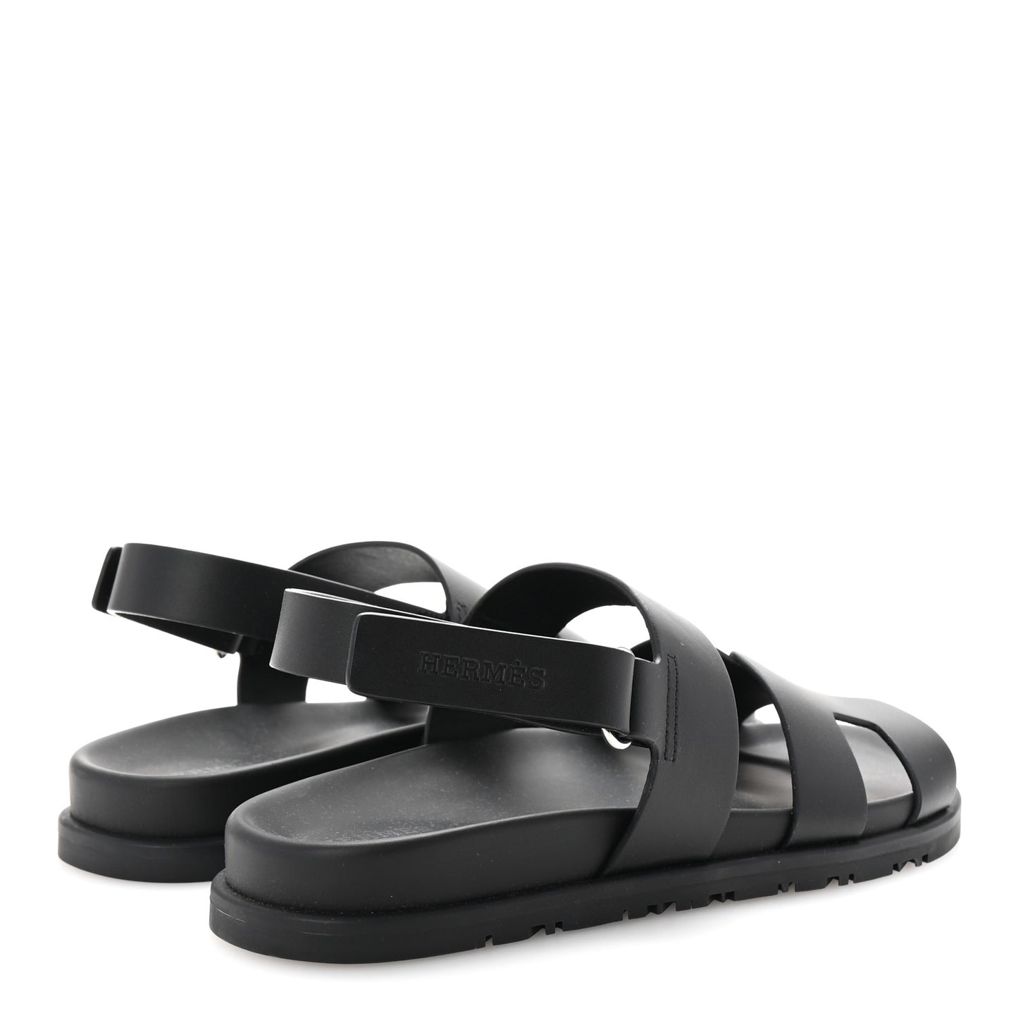 Calfskin Womens Genius Sandals 38.5 Black