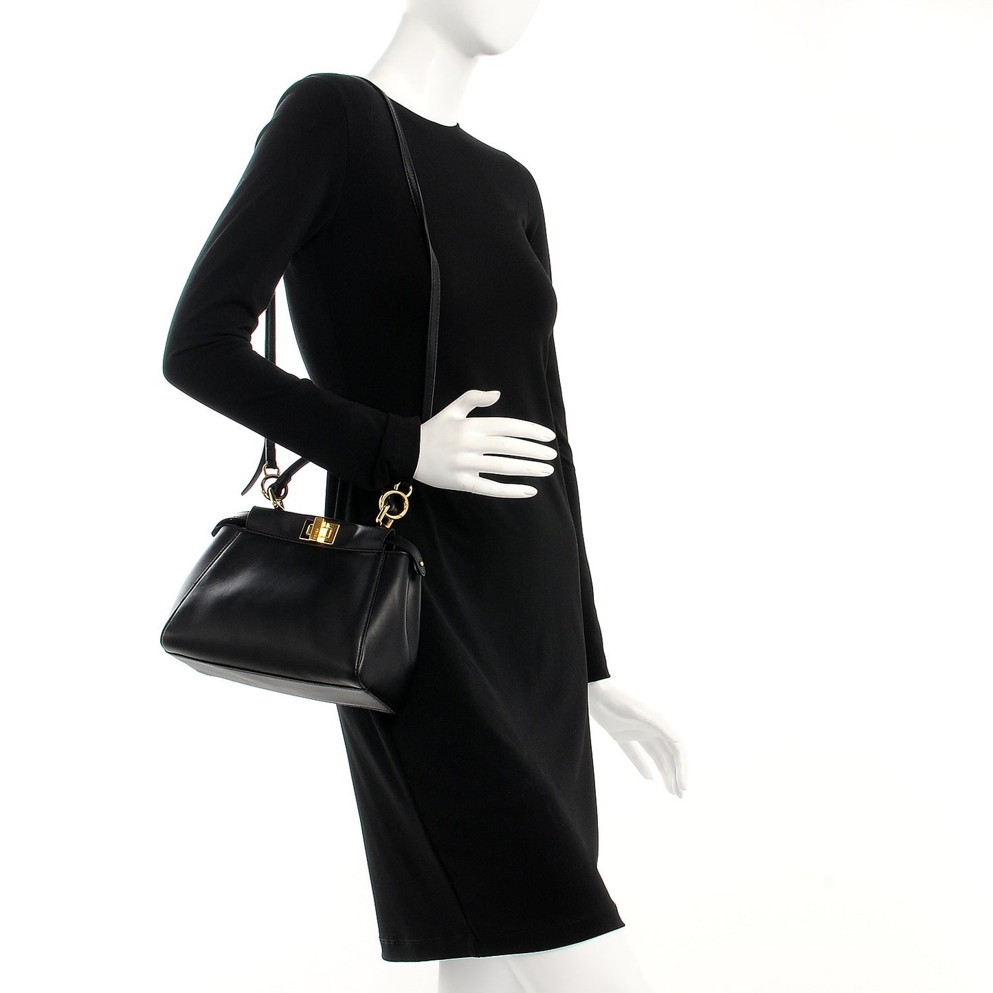 Nappa Mini Peekaboo Iconic Satchel Black