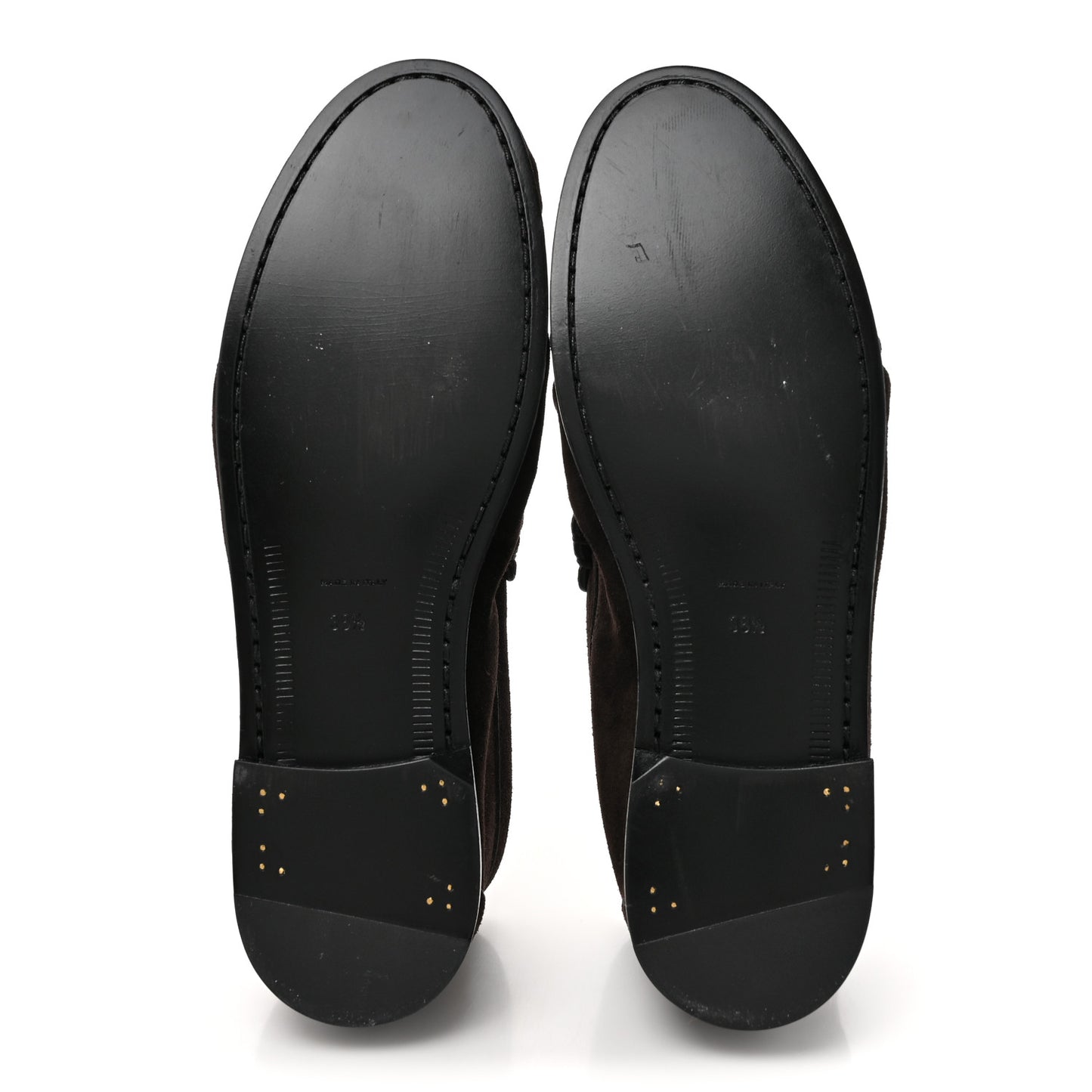 Suede Le Loafer Penny Slippers 38.5 Dark Chocolate