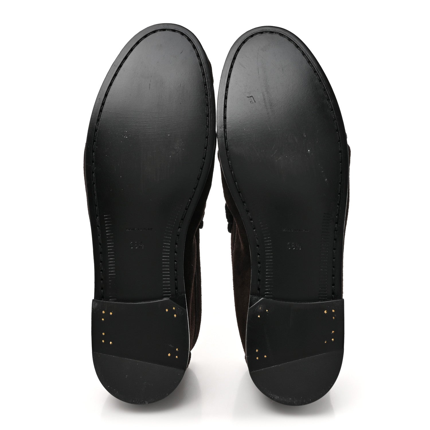 Saint Laurent Suede Le Loafer Penny Slippers 38.5 Dark Chocolate 5 of 9