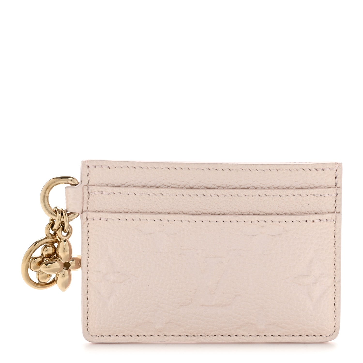 Louis Vuitton Empreinte Monogram LV Charms Card Holder Snowy Pearl 1 of 8