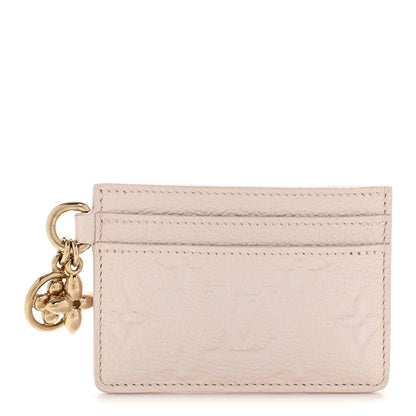Louis Vuitton Empreinte Monogram LV Charms Card Holder Snowy Pearl 1 of 8
