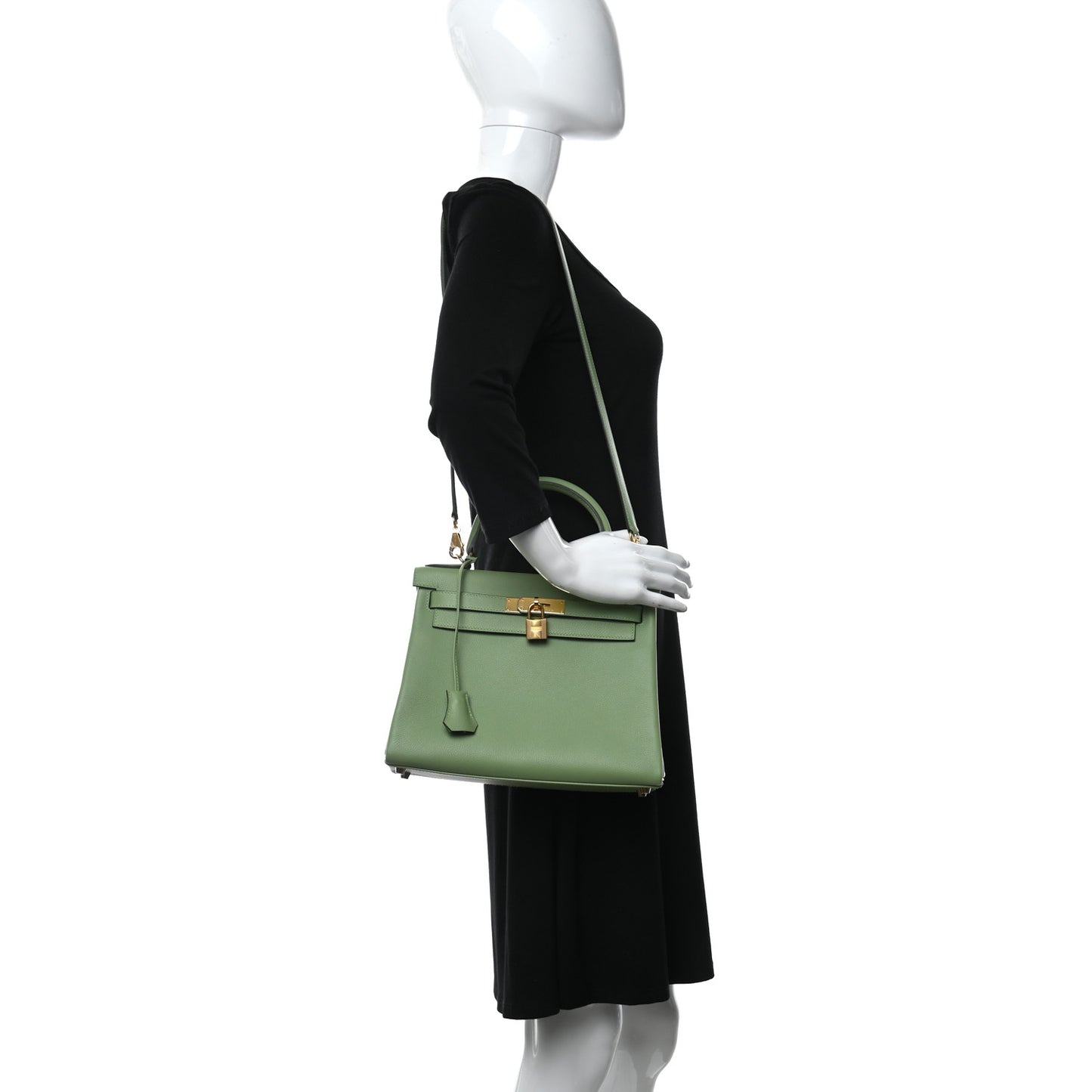 Evercolor Kelly Retourne 28 Vert Criquet