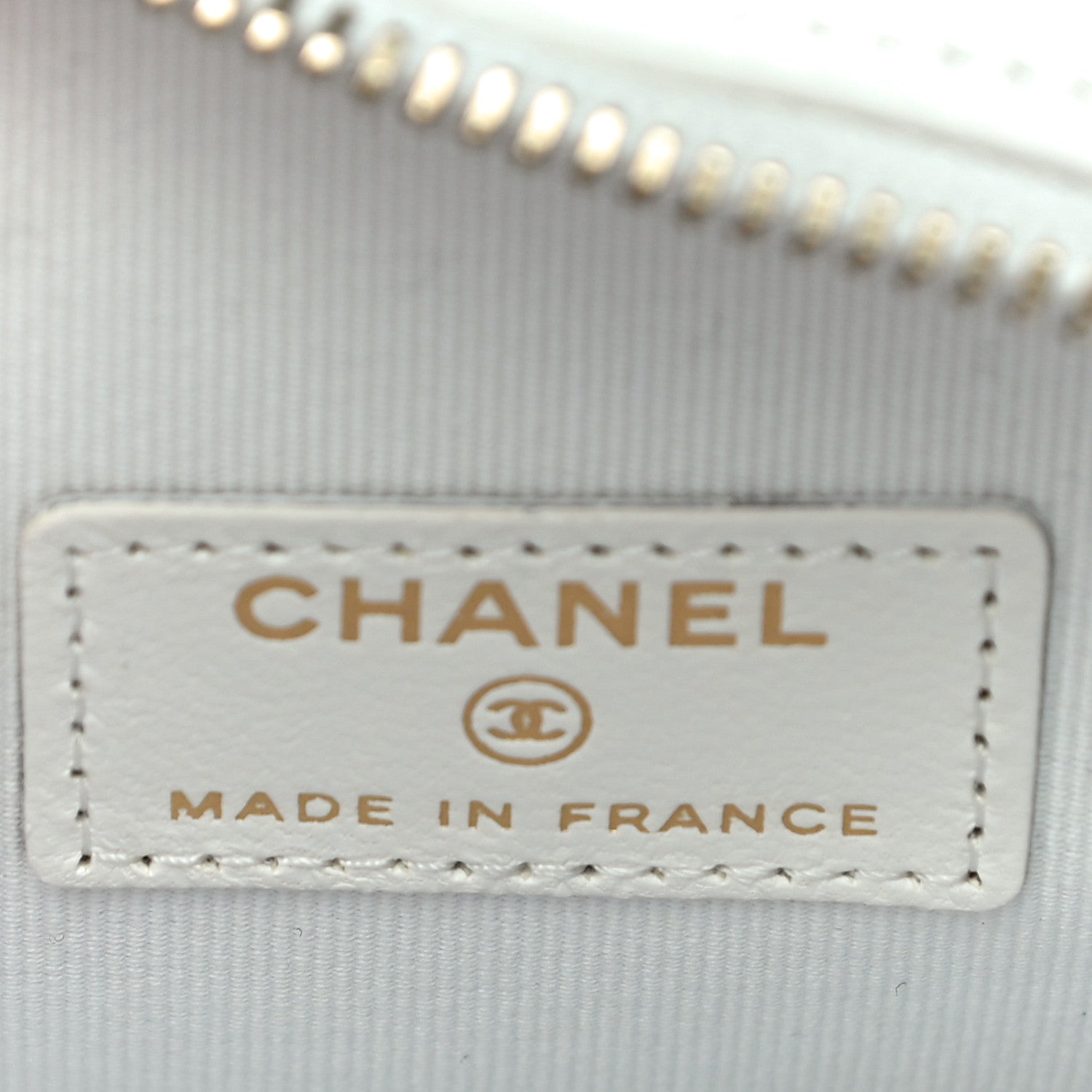 Chanel Lambskin Quilted CC In Love Heart Clutch With Chain White 6 of 10