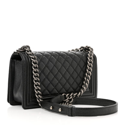 Chanel Caviar Quilted Medium Boy Flap Black 3 of 11