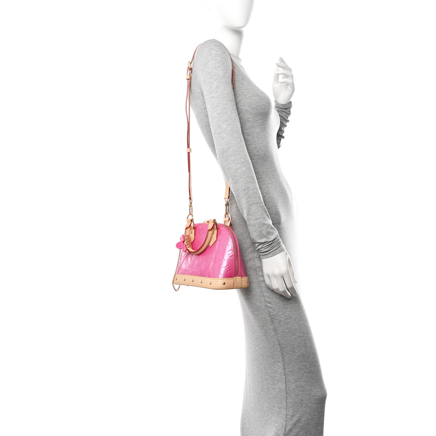Louis Vuitton Vernis Alma BB Neon Pink 2 of 9